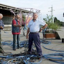 Alessandro Haber in una scena di Mirafiori Lunapark con Antonio Catania e Giorgio Colangeli