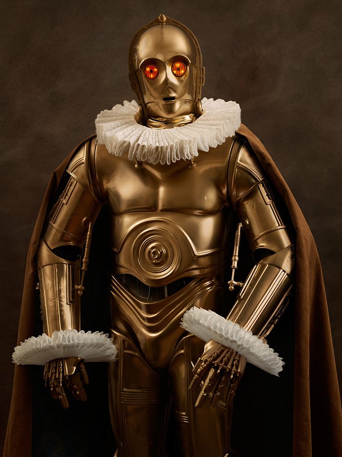 C-3PO rinascimentale in una foto di Sacha Goldberger