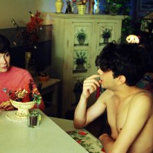 Anne Dorval e Xavier Dolan in una scena di J'ai tué ma mère