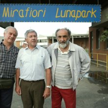 Mirafiori Lunapark: Alessandro Haber con Antonio Catania e Giorgio Colangeli in un'immagine promozionale