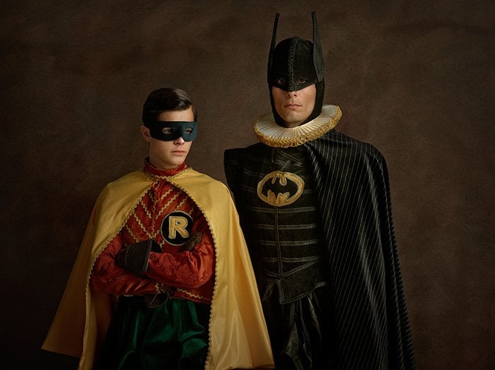 Batman e Robin rinascimentali in una foto di Sacha Goldberger