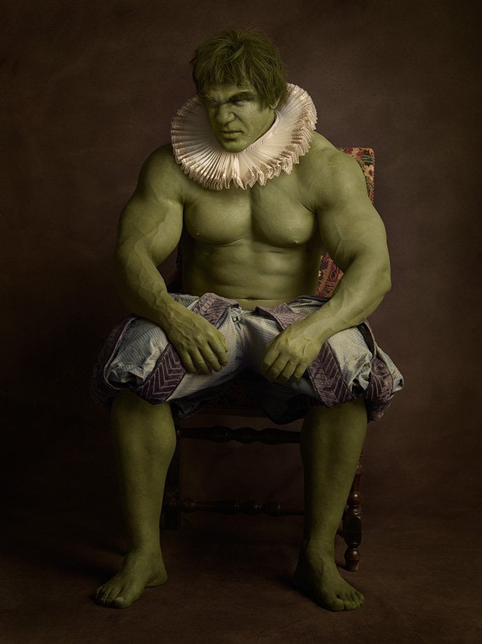 Hulk rinascimentale in una foto di Sacha Goldberger