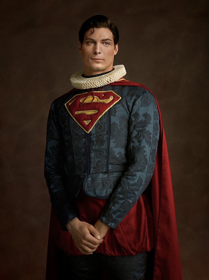 Superman rinascimentale in una foto di Sacha Goldberger