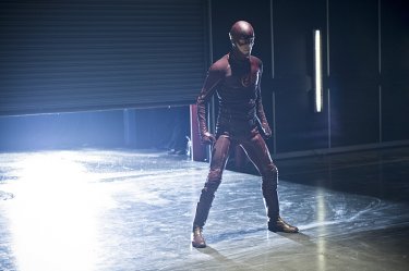 The Flash: Grant Gustin in una scena dell'episodio intitolato Power Outage