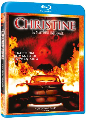 La cover del blu-ray di Christine, la macchina infernale