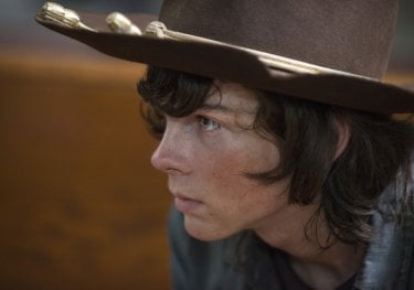 The Walking Dead: Chandler Riggs in una scena dell'episodio Coda