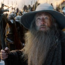 Ian McKellen in un momento de Lo Hobbit: La Battaglia delle Cinque Armate