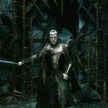 Lo Hobbit: La Battaglia delle Cinque Armate, Hugo Weaving in una scena