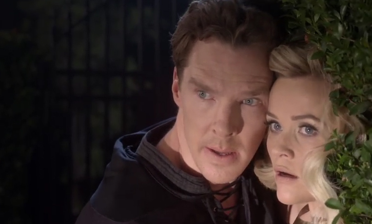 Benedict Cumberbatch e Reese Witherspoon nel corto '9 kisses'