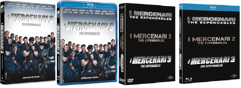 le cover homevideo de I Mercenari 3 - The Expendables
