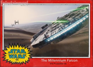 Star Wars: Il risveglio della forza - il Millennium Falcon nella figurina Topps