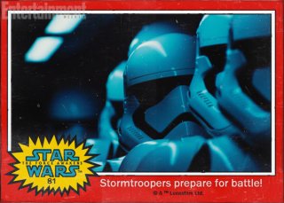 Star Wars: Il risveglio della forza - gli stormtrooper in una figurina Topps