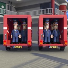 Postino Pat - Il Film: i postini robot tuttofare in una scena del film