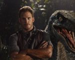 Jurassic World: Chris Pratt e il dinosauro