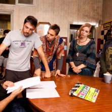 Zio Gianni: il cast e la troupe in una foto sul set