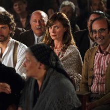 Si accettano miracoli: Alessandro Siani con Serena Autieri e Giovanni Esposito in una scena del film