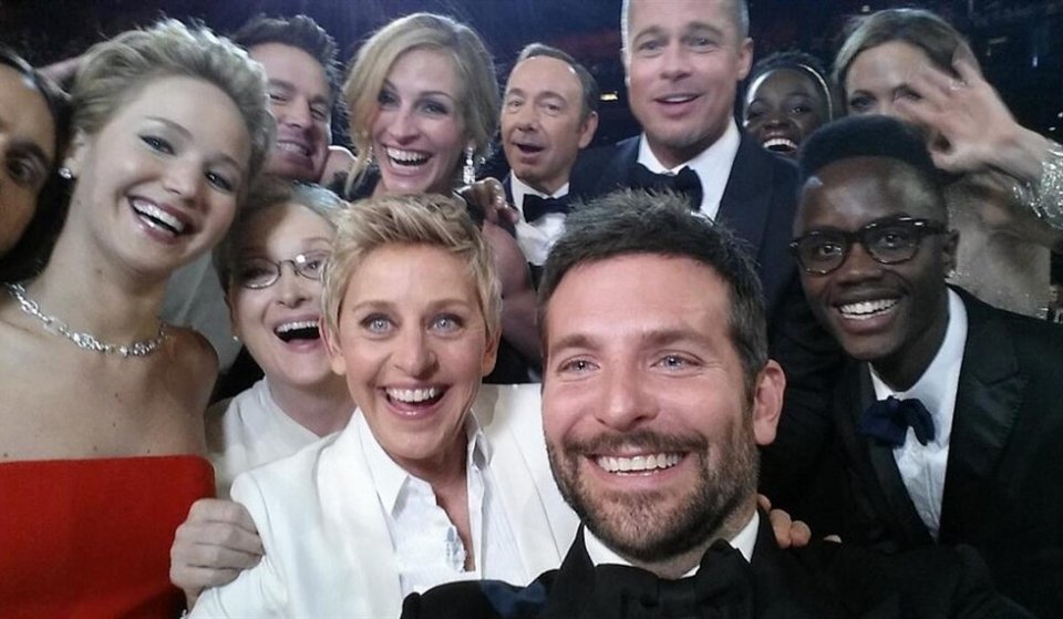Oscar 2014 - il selfie dei record, scattato durante la cerimonia