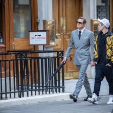 Kingsman: Secret service:  Colin Firth e Taron Egerton in una scena