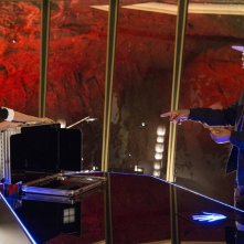 Kingsman: Secret service: Samuel L. Jackson con Sofia Boutella in una scena del film