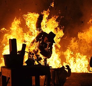 Jane Got A Gun: la spettacolare immagine di un incendio