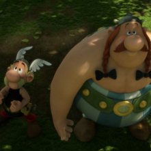 Asterix e il Regno degli Dei: Asterix e Obelix in una scena del film