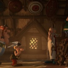 Asterix e il Regno degli Dei: Asterix e Obelix in una scena del film animato