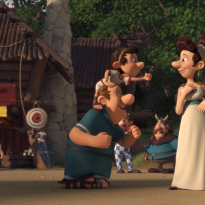 Asterix e il Regno degli Dei: una scena tratta dal film d'animazione
