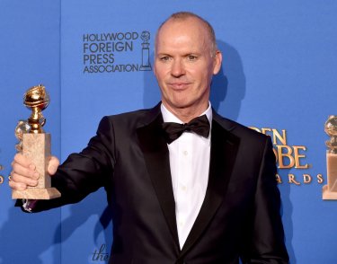 Michael Keaton ai Golden Globes 2015 premiato per Birdman