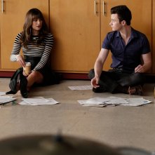 Glee: Lea Michele e Chris Colfer in una scena di Jagged Little Tapestry 