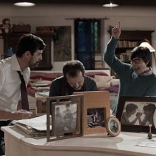 Luigi Lo Cascio con Rocco Papaleo e Alessandro Gassman ne Il nome del figlio  