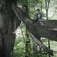 Corri ragazzo corri: Jurek, il giovane protagonista del film, in una scena