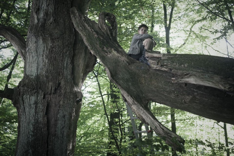 Corri ragazzo corri: Jurek, il giovane protagonista del film, in una scena