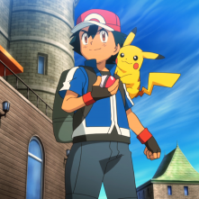 Ash e Pikachu in un momento del film Pokémon Il Film - Diancie e il Bozzolo della Distruzione