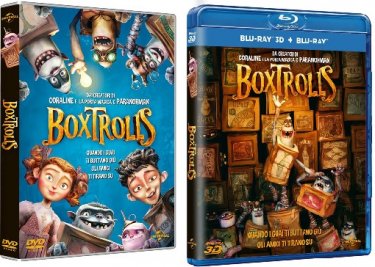 Le cover homevideo di Boxtrolls - Le scatole magiche
