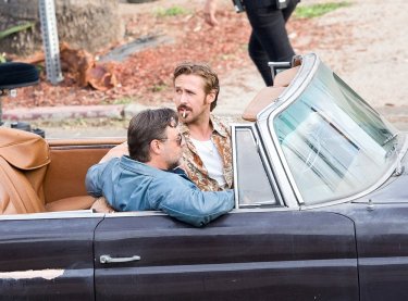 The Nice Guys - Ryan Gosling e Russell Crowe durante le riprese