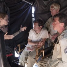 Unbroken: Angelina Jolie con Jack O'Connell, Domhnall Gleeson e Finn Wittrock sul set del film