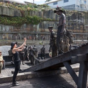 Unbroken: Angelina Jolie, regista e produttrice del film, sul set