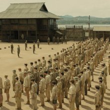 Unbroken: il campo di prigionia giapponese in una scena del film