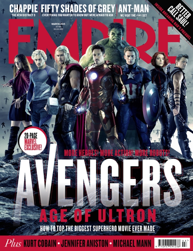 Avengers: Age of Ultron - cover di Empire (marzo 2015)