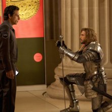 Notte al museo - Il segreto del faraone: Dan Stevens e Ben Stiller in una scena del film