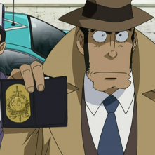 Lupin III vs Detective Conan: Zenigata in una scena del film