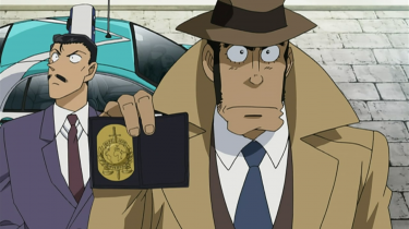 Lupin III vs Detective Conan: Zenigata in una scena del film