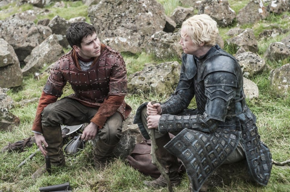 Il trono di spade: Daniel Portman e Gwendoline Christie, interpreti di Daniel Portman e Brienne of Tarth