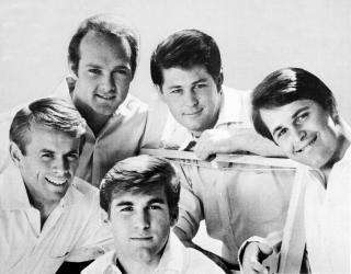 I Beach Boys: Brian, Dennis, Carl Wilson e il cugino Mike Love