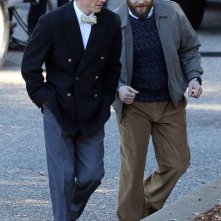 Steve Jobs: Michael Fassbender e Seth Rogen sul set
