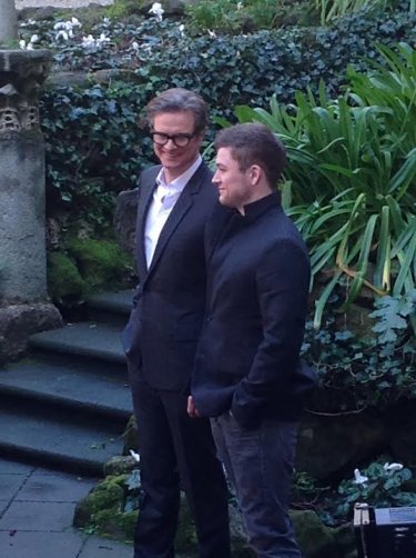 Kinsgman: Secret Service: Colin Firth e Taron Egerton alla presentazione romana del film di Matthew Vaughn