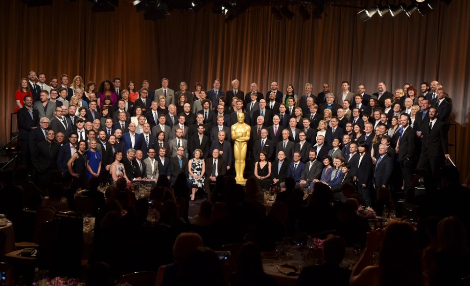 Oscar 2015 - foto di gruppo al 'nominee luncheon'