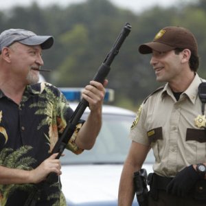 The Walking Dead:  Frank Darabont e Jon Bernthal sul set