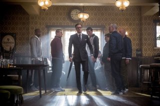 Kingsman: Secret service, Colin Firth in una scena del film