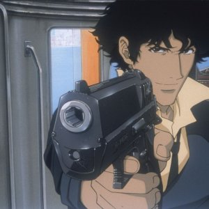 Cowboy Bepop: Spike Spiegel in una scena del film animato